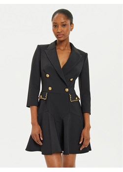 Elisabetta Franchi Sukienka koktajlowa AB-T18-46E2-V700 Czarny Regular Fit - id: 0000304207532 - marki Elisabetta Franchi - 186450408 Elisabetta Franchi Sukienka koktajlowa AB-T18-46E2-V700 Czarny Regular Fit ze sklepu MODIVO w kategorii Sukienki - zdjęcie 186450408