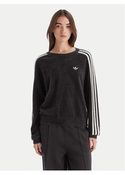 adidas Bluza adicolor Holiday JX7813 Czarny Loose Fit ze sklepu MODIVO w kategorii Bluzy damskie - zdjęcie 186450437