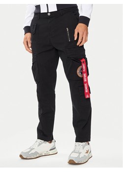 Aeronautica Militare Spodnie cargo 241PA1582CT3255 Czarny Regular Fit - id: 0000303721091 - marki Aeronautica Militare - 186450567 Aeronautica Militare Spodnie cargo 241PA1582CT3255 Czarny Regular Fit ze sklepu MODIVO w kategorii Spodnie męskie - zdjęcie 186450567