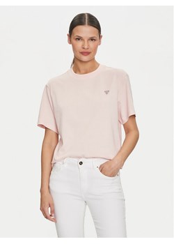 Guess Jeans T-Shirt W4YI05 K8HM0 Różowy Regular Fit ze sklepu MODIVO w kategorii Bluzki damskie - zdjęcie 186450636