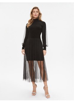 TWINSET Sukienka dzianinowa 232TT3413 Czarny Regular Fit ze sklepu MODIVO w kategorii Sukienki - zdjęcie 186450637
