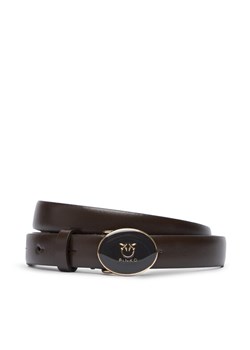 PINKO Pasek Damski Round Enamel H2 Belt 20252 PLT01 105466.A2QL Brązowy ze sklepu MODIVO w kategorii Paski damskie - zdjęcie 186450657