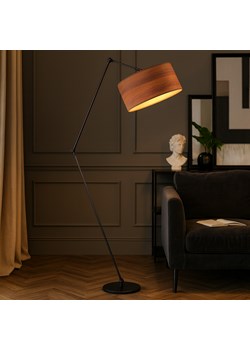 Czarna lampa podłogowa z możliwością regulacji ramienia BARI ECO ze sklepu Lysne w kategorii Lampy podłogowe - zdjęcie 186453837