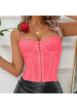 Klasyczny gorset na ramiączkach - Różowy XS - id: 9500928442697 - marki Intimica - 186455437 Klasyczny gorset na ramiączkach - Różowy XS ze sklepu Intimica.pl w kategorii Bluzki damskie - zdjęcie 186455437