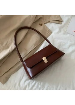Torebka na ramię w stylu retro - Brązowy ze sklepu Intimica.pl w kategorii Listonoszki - zdjęcie 186456767