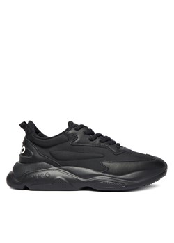 Sneakersy HUGO Leon 50552663 Czarny ze sklepu eobuwie.pl w kategorii Buty sportowe dziecięce - zdjęcie 186456965