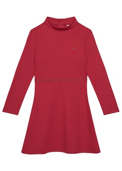 Tommy Hilfiger Sukienka codzienna Essential Skater KG0KG08790 S Czerwony Regular Fit ze sklepu MODIVO w kategorii Sukienki dziewczęce - zdjęcie 186457748