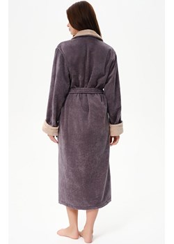 Bawełniany szlafrok damski frotte ciemnoszary SF02, Kolor ciemnoszary, Rozmiar L, Esli ze sklepu Primodo w kategorii Szlafroki damskie - zdjęcie 186457988