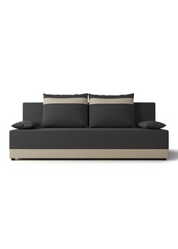 Szaro-beżowa sofa rozkładana z pojemnikiem E6-M34 ze sklepu Edinos.pl w kategorii Sofy i kanapy - zdjęcie 186458467