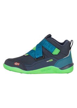 Trollkids Buty zimowe &quot;Nordfjord&quot; w kolorze granatowym do chodzenia na boso ze sklepu Limango Polska w kategorii Buty trekkingowe dziecięce - zdjęcie 186460266