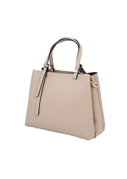 Torebka skórzana Felicita ciepły beż Genuine Leather ze sklepu Rafallo w kategorii Kuferki - zdjęcie 186461066