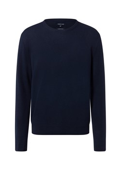 Andrew James Sweter z zawartością wełny i kaszmiru Mężczyźni Wełna granatowy jednolity ze sklepu vangraaf w kategorii Swetry męskie - zdjęcie 186461088