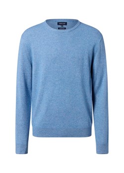 Andrew James Sweter z zawartością wełny i kaszmiru Mężczyźni Wełna jasnoniebieski marmurkowy ze sklepu vangraaf w kategorii Swetry męskie - zdjęcie 186461097