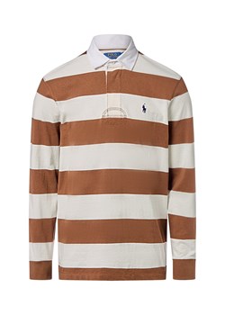 Polo Ralph Lauren Męska koszulka polo Mężczyźni Bawełna brązowy w paski ze sklepu vangraaf w kategorii Swetry męskie - zdjęcie 186461116