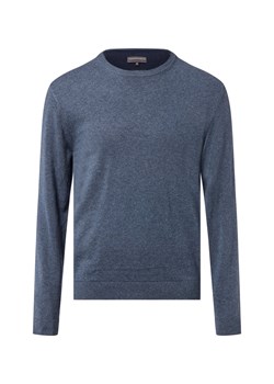 Finshley & Harding Sweter z zawartością kaszmiru Mężczyźni Bawełna indygo marmurkowy ze sklepu vangraaf w kategorii Swetry męskie - zdjęcie 186461127