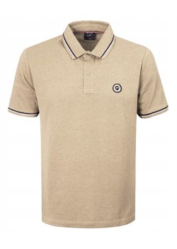 Męska, Bawełniana Koszulka Polo - Pako Jeans - Beżowa TSPJNSpoloMAKSIMbz ze sklepu JegoSzafa.pl w kategorii T-shirty męskie - zdjęcie 186461435