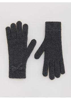 Reserved - Rękawiczki z kokardkami - ciemnoszary ze sklepu Reserved w kategorii Rękawiczki damskie - zdjęcie 186462345