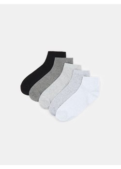 Sinsay - Prążkowane skarpetki 5 pack - biały - id: 343FI-00X - marki Sinsay - 186464066 Sinsay - Prążkowane skarpetki 5 pack - biały ze sklepu Sinsay w kategorii Skarpetki damskie - zdjęcie 186464066