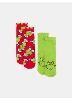 Sinsay - Skarpetki 2 pack Grinch - wielobarwny ze sklepu Sinsay w kategorii Skarpetki dziecięce - zdjęcie 186464227