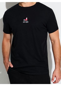 Sinsay - Bawełniana koszulka z nadrukiem - czarny ze sklepu Sinsay w kategorii T-shirty męskie - zdjęcie 186464238