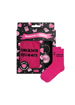 Zestaw Skarpetki + Brelok Drama Queen ze sklepu Sklep SOXO w kategorii Skarpetki damskie - zdjęcie 186464396