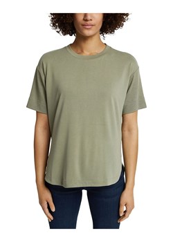 ESPRIT Koszulka w kolorze khaki ze sklepu Limango Polska w kategorii Bluzki damskie - zdjęcie 186468657