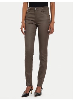 Morgan Spodnie materiałowe 212-PALONA Brązowy Slim Fit - id: 0000304479632 - marki Morgan - 186469155 Morgan Spodnie materiałowe 212-PALONA Brązowy Slim Fit ze sklepu MODIVO w kategorii Spodnie damskie - zdjęcie 186469155
