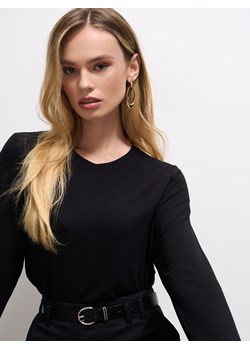 Mohito - Czarny longsleeve - czarny ze sklepu Mohito w kategorii Bluzki damskie - zdjęcie 186469898