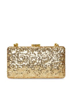 Torebka LAUREN RALPH LAUREN Sequined Small Franki 431980356002 Złoty ze sklepu eobuwie.pl w kategorii Kopertówki - zdjęcie 186472206