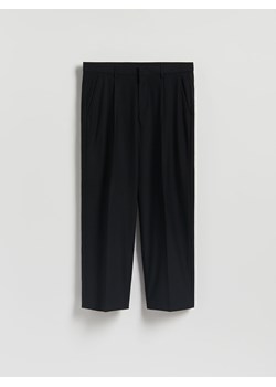 Reserved - Spodnie chino wide leg - czarny ze sklepu Reserved w kategorii Spodnie męskie - zdjęcie 186473898
