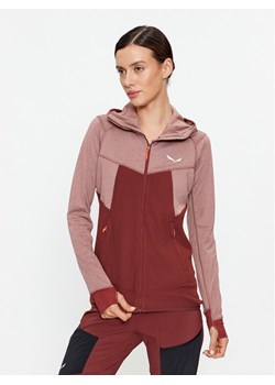Salewa Bluza Puez Hybrid Pl 27389 Bordowy Regular Fit ze sklepu MODIVO w kategorii Bluzy damskie - zdjęcie 186475047