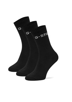 G-Star Raw Skarpety długie AS_G_STAR_001W_SS25 (3-PACK) Czarny ze sklepu MODIVO w kategorii Skarpetki damskie - zdjęcie 186475057