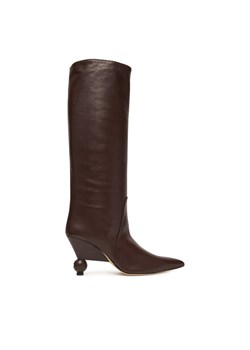 Weekend Max Mara Kozaki Tasca 2525796075600 Brązowy ze sklepu MODIVO w kategorii Kozaki damskie - zdjęcie 186475127