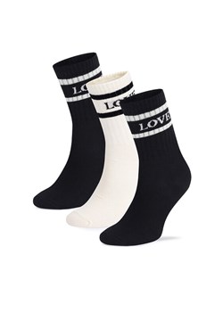 Fila Skarpety długie F3608-AW24 (3-pack) Czarny ze sklepu MODIVO w kategorii Skarpetki damskie - zdjęcie 186475226