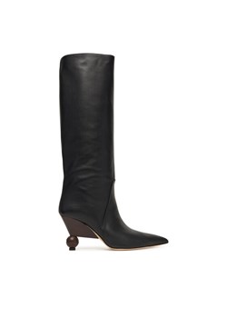 Weekend Max Mara Kozaki Tasca 2525796075600 Czarny ze sklepu MODIVO w kategorii Kozaki damskie - zdjęcie 186475385