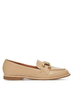 DeeZee Loafersy Y066 Beżowy ze sklepu MODIVO w kategorii Lordsy damskie - zdjęcie 186475387