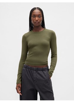 GAP Koszulka w kolorze khaki ze sklepu Limango Polska w kategorii Bluzki damskie - zdjęcie 186477838
