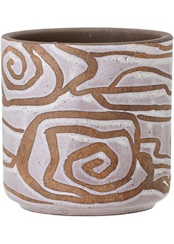 Bloomingville Doniczka &quot;Lija&quot; w kolorze biało-jasnobrązowym - wys. 12 x Ø 12 cm ze sklepu Limango Polska w kategorii Doniczki i osłonki - zdjęcie 186477957