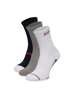 Skarpety długie Hunter AS_HUNTER_01Z_SS25 (3-PACK) Biały ze sklepu eobuwie.pl w kategorii Skarpetki męskie - zdjęcie 186478209