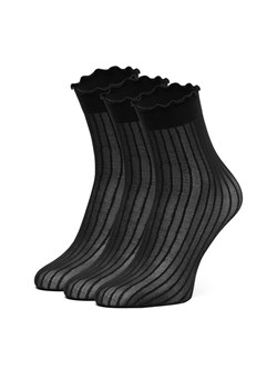 Skarpety długie Nine West CEO_AS_NW_01_Z_AW25 (3-PACK) Czarny ze sklepu eobuwie.pl w kategorii Skarpetki damskie - zdjęcie 186478235