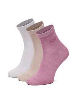 Skarpety długie Nine West CEO_AS_NW_02_Z_AW25 (3 PACK) Różowy ze sklepu eobuwie.pl w kategorii Skarpetki damskie - zdjęcie 186478315