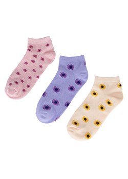 Skarpety krótkie JENNY 7KB-001-SS25 (3-PACK) Beżowy ze sklepu eobuwie.pl w kategorii Skarpetki dziecięce - zdjęcie 186478326