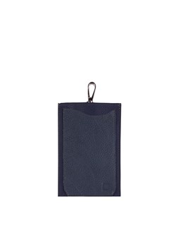 granatowe etui skórzane Tola ze sklepu Słoń Torbalski w kategorii Saszetki - zdjęcie 186479115