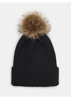 Sinsay - Prążkowana czapka beanie - czarny ze sklepu Sinsay w kategorii Czapki zimowe damskie - zdjęcie 186480579