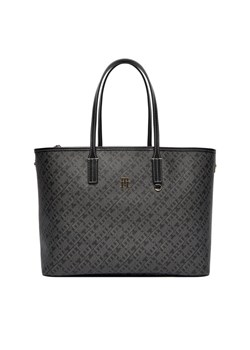 Torebka Tommy Hilfiger Th Monoplay AW0AW17696 Czarny ze sklepu eobuwie.pl w kategorii Torby Shopper bag - zdjęcie 186481316