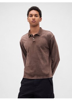 GAP Koszulka polo w kolorze brązowym ze sklepu Limango Polska w kategorii T-shirty męskie - zdjęcie 186482186