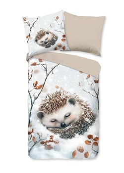 Good Morning Komplet pościeli flanelowej &quot;Jussi&quot; w kolorze szaro-beżowym ze sklepu Limango Polska w kategorii Pościel dziecięca - zdjęcie 186482845