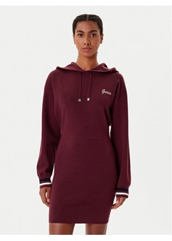 Guess Sukienka dzianinowa V5BK01 Z1152 Bordowy Regular Fit - id: 0000305459626 - marki Guess - 186484157 Guess Sukienka dzianinowa V5BK01 Z1152 Bordowy Regular Fit ze sklepu MODIVO w kategorii Sukienki - zdjęcie 186484157