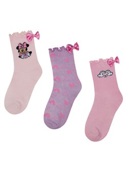 Mickey&Friends Skarpety długie ACCCS-SS25-327DSTC(3-PACK) Różowy ze sklepu MODIVO w kategorii Skarpetki dziecięce - zdjęcie 186484167
