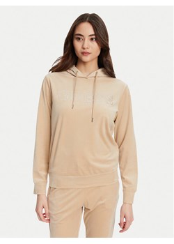 Guess Bluza V4RQ25 K0232 Beżowy Regular Fit ze sklepu MODIVO w kategorii Bluzy damskie - zdjęcie 186484169
